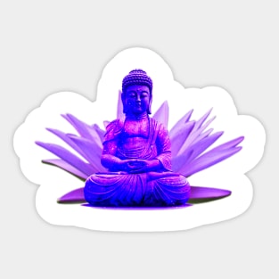 Purple Buddha Sticker